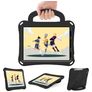Mobigear Football iPad Air 11 Inch (2026) Hoes EVA Schuim Backcover + Schouderband + Standaard - Zwart