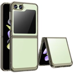 Mobigear Crystal Samsung Galaxy Z Flip 5 Hoesje Hardcase Backcover - Transparant / Grijs