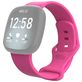 Mobigear Sport Dual Siliconen Fitbit Versa 3 Bandje Druksluiting - Roze