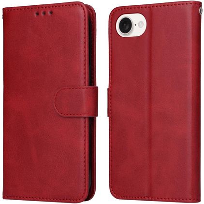 Mobigear Wallet iPhone 16e Hoesje Bookcase Portemonnee - Rood