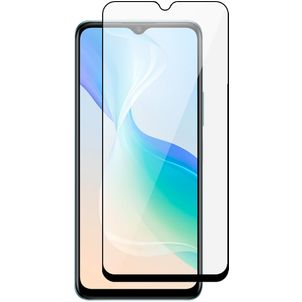 Mobigear Premium Vivo Y76 Glazen Screenprotector - Case Friendly - Zwart