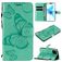Mobigear Butterfly iPhone 12 Pro Hoesje Bookcase Portemonnee - Turquoise