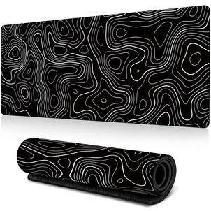Mobigear Anti-Slip Muismat - 40 x 90 CM - Abstract Fluid 25