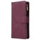 Mobigear Zipper OnePlus 8 Pro Hoesje Bookcase Portemonnee - Rood