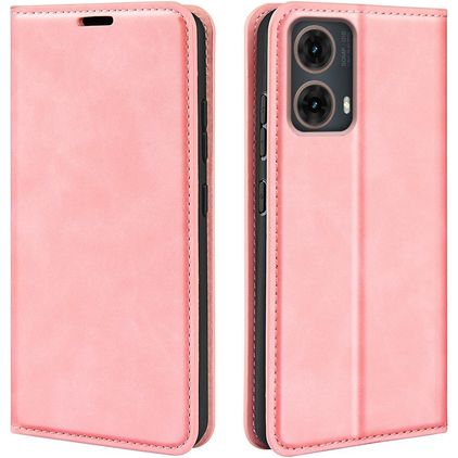 Mobigear Retro Slim Motorola Moto G85 Hoesje Bookcase Portemonnee - Roze