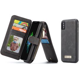Caseme 007 iPhone XS Hoesje Uitneembare 2in1 Bookcase Portemonnee - Zwart Caseme 007 iPhone XS Hoesje Uitneembare 2in1 Bookcase Portemonnee - Zwart