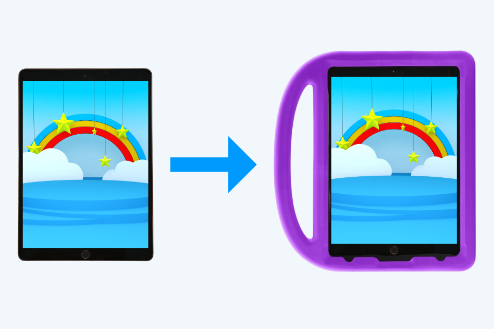 Een tablet in een kinderhoes plaatsen? Zo doe je dat!