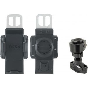 Tigra FitClic U-FitGrip Motorcycle Kit Telefoonhouder Fiets / Motor Fietsstuur Bevestiging Klem Universeel - Zwart