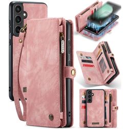CaseMe 008 Samsung Galaxy S23 FE Hoesje Uitneembare 2in1 Bookcase Portemonnee - Roze