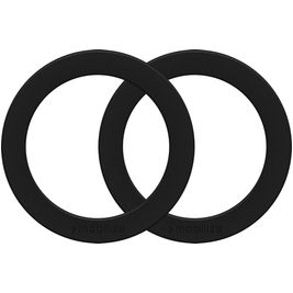 Mobilize Magnet Ring Magsafe Ring voor iPhone - Zwart (2-Pack)