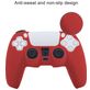 Mobigear Classic Dun Playstation 5 controller Hoesje Flexibel Siliconen - Rood