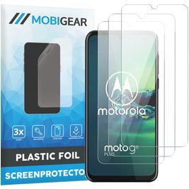 Mobigear Motorola Moto G8 Plus Screenprotector Folie - Case Friendly (3-Pack)