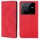 Mobigear Retro Slim Vivo X80 Pro Hoesje Bookcase Portemonnee - Rood