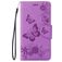 Mobigear Butterfly iPhone SE (2020) Hoesje Bookcase Portemonnee - Paars