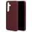 Mobiparts Samsung Galaxy S25 Siliconen Hoesje Backcover - Plum Red