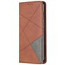 Mobigear Rhombus Slim Huawei P40 Hoesje Bookcase - Bruin