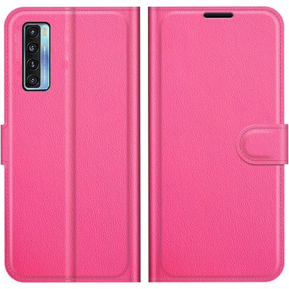 Mobigear Classic TCL 20S Hoesje Bookcase Portemonnee - Magenta