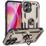Mobigear Armor Ring iPhone 16 Plus Hoesje Hardcase Backcover Shockproof met Ringhouder - Goud