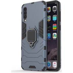 Mobigear Armor Ring Samsung Galaxy A50 Hoesje Hardcase Backcover Shockproof met Ringhouder - Marineblauw