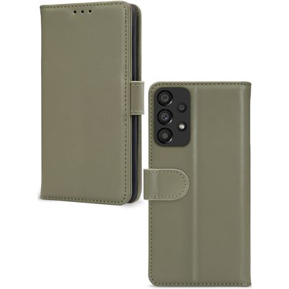 Mobilize Premium Gelly Wallet Samsung Galaxy A33 Hoesje Bookcase Portemonnee - Groen
