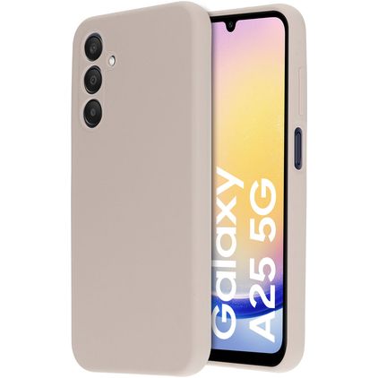 Mobiparts Samsung Galaxy A25 Siliconen Hoesje Backcover - Soft Salmon