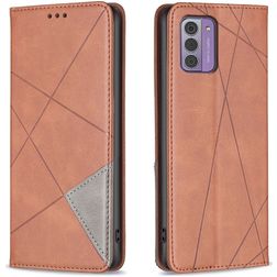 Mobigear Rhombus Slim Nokia G42 Hoesje Bookcase - Bruin
