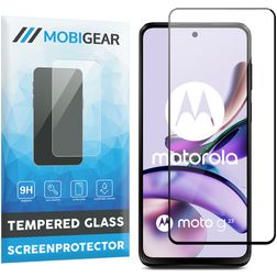 Mobigear Premium Motorola Moto G23 Glazen Screenprotector - Case Friendly - Zwart