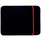 Mobigear Two Way Neopreen Laptop Sleeve 15.4 inch Laptop hoes - Zwart / Rood