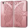 Mobigear Butterfly iPhone SE (2022) Hoesje Bookcase Portemonnee - Roségoud