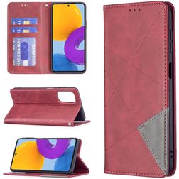 Mobigear Rhombus Slim Samsung Galaxy M52 Hoesje Bookcase - Rood