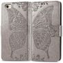 Mobigear Butterfly iPhone 17e Hoesje Bookcase Portemonnee - Grijs