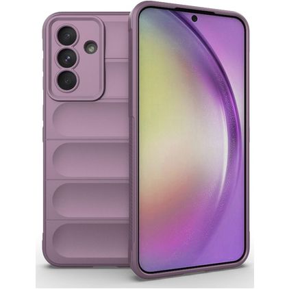 Mobigear Bumpy Samsung Galaxy A56 Hoesje Flexibel TPU Backcover - Paars
