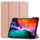 Mobigear Tri-Fold Gel iPad Pro 12.9 Inch (2022) Hoes TPU,Kunstleer Bookcase + Stylus Houder - Roségoud