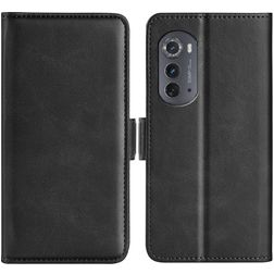 Mobigear Slim Magnet Motorola Edge (2022) Hoesje Bookcase Portemonnee - Zwart