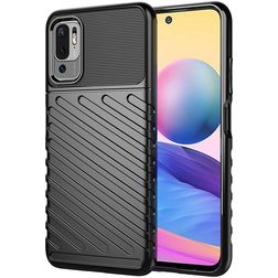 Mobigear Groove Xiaomi Redmi Note 10 5G Hoesje Flexibel TPU Backcover - Zwart