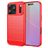 Mobigear Brushed Slim iPhone 18 Pro Hoesje Flexibel TPU Backcover - Rood