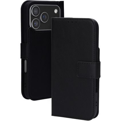 Mobiparts Classic Wallet iPhone 17 Pro MagSafe Hoesje Bookcase - Zwart