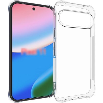 Mobigear Cushion Doorzichtig Google Pixel 11 Hoesje Flexibel TPU Backcover - Transparant