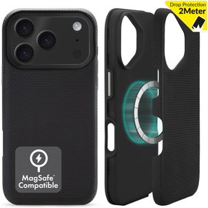 My Style Magsafe Tough iPhone 17 Pro MagSafe Hoesje Hardcase Backcover Shockproof - Zwart