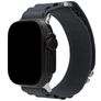Mobilize Alpine Nylon Apple Watch Bandje Gespsluiting - 49/46/45/44 mm - Dark Grey