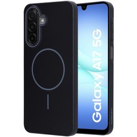 Mobiparts Slim Line Samsung Galaxy A17 MagSafe Hoesje Hardcase Backcover - Onyx Black