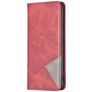 Mobigear Rhombus Slim OPPO Find X5 Lite Hoesje Bookcase - Rood
