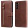 Mobigear Zipper Samsung Galaxy S23 Hoesje Bookcase Portemonnee - Bruin