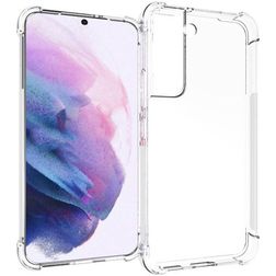 Mobigear Cushion Doorzichtig Samsung Galaxy S22 Hoesje Flexibel TPU Backcover Shockproof - Transparant