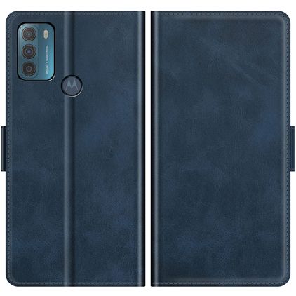 Mobigear Slim Magnet Motorola Moto G50 Hoesje Bookcase Portemonnee - Blauw