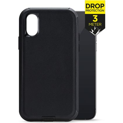 Mobilize Defender iPhone XS Hoesje Hardcase Backcover Shockproof - Zwart