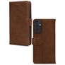 Mobilize Wallet Samsung Galaxy A25 Hoesje Echt Leer Bookcase Portemonnee - Bruin