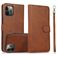 Mobigear Wallet iPhone 16 Pro Hoesje Uitneembare 2in1 Bookcase Portemonnee - Bruin