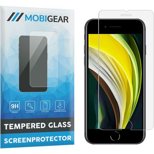 Mobigear iPhone SE (2020) Glazen Screenprotector - Case Friendly
