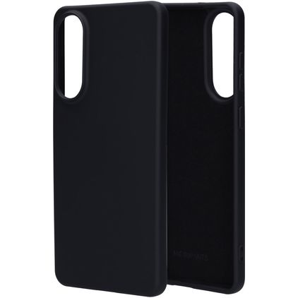 Mobiparts Samsung Galaxy S25 Edge Siliconen Hoesje Backcover - Zwart